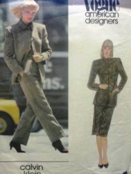 2594 C KLEIN 70S PANEL LINED JACKET,STRT SKIRT,PANTS PATTERN 12
